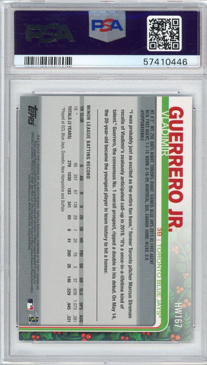Graded 2019 Topps Holiday Vladimir Vlad Guerrero Jr. #167 Rookie RC Baseball Card PSA 10 Gem Mint