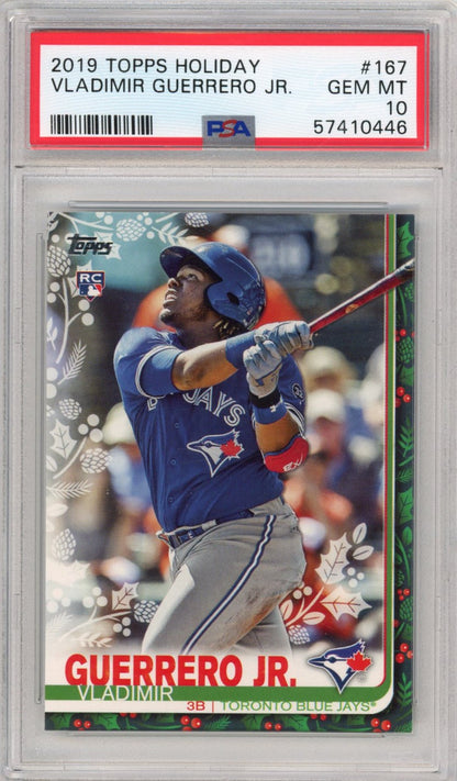 Graded 2019 Topps Holiday Vladimir Vlad Guerrero Jr. #167 Rookie RC Baseball Card PSA 10 Gem Mint