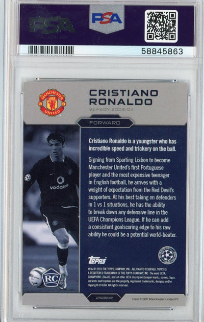 Graded 2020 Topps Cristiano Ronaldo The Lost Rookie Cards RC Soccer Card PSA 10 Gem Mint