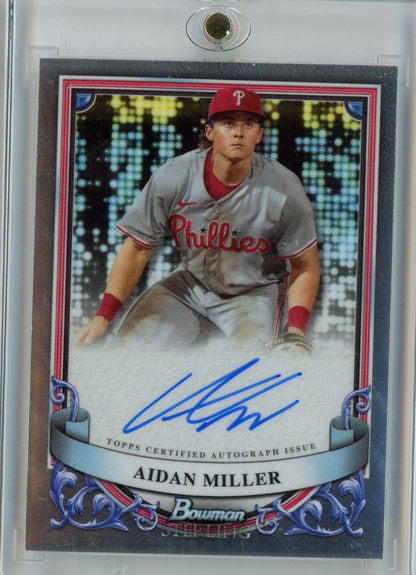 2024 Topps Bowman Sterling Aidan Miller #PAAM Autograph Rookie RC Baseball Card