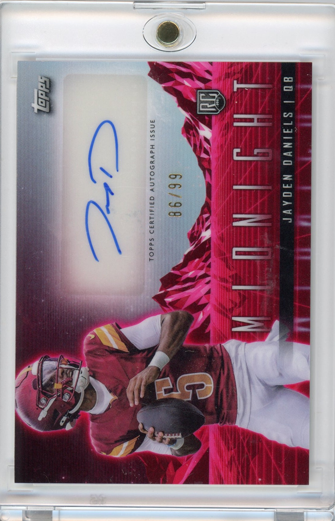 2024 Topps Midnight Jayden Daniels #RHSJD Horizon Autograph /99 Rookie RC Football Card