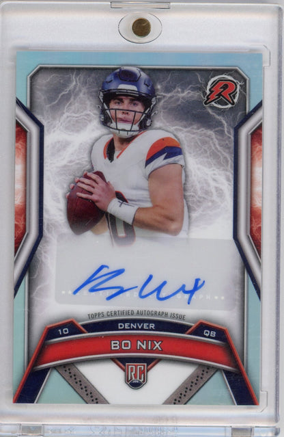 2024 Topps Resurgence Bo Nix #RRSBN Auto Rookie RC Football Card