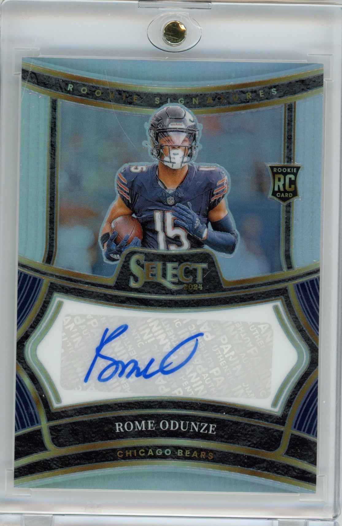2024 Panini Select Rome Odunze #RSPROE Prizm /399 Chicago Bears Rookie RC Football Card