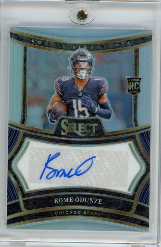 2024 Panini Select Rome Odunze #RSPROE Prizm /399 Chicago Bears Rookie RC Football Card