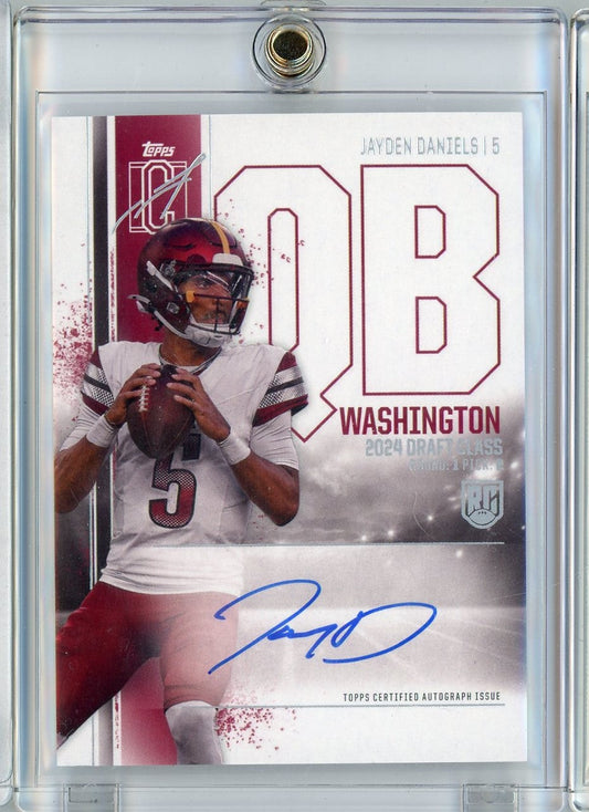 2024 Topps Signature Class Jayden Daniels #RCAJD Auto Rookie RC Football Card