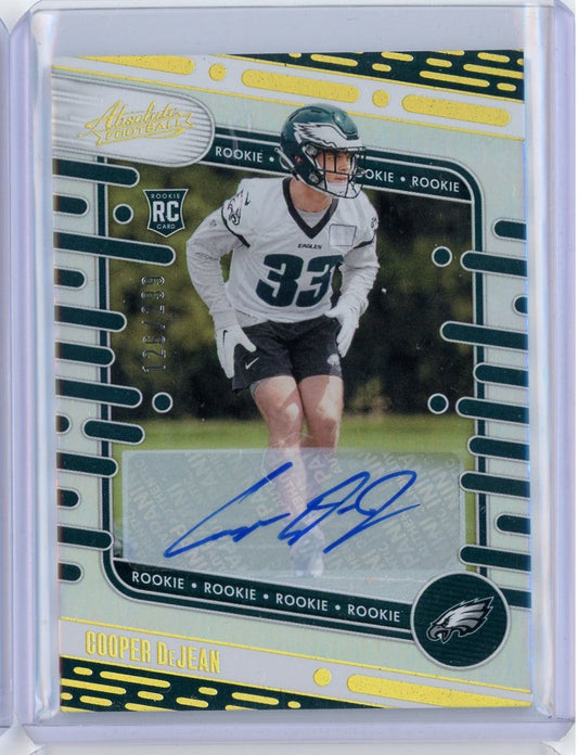 2024 Panini Absolute Signature Spectrum Cooper DeJean #140 /299 Auto Rookie RC Football Card