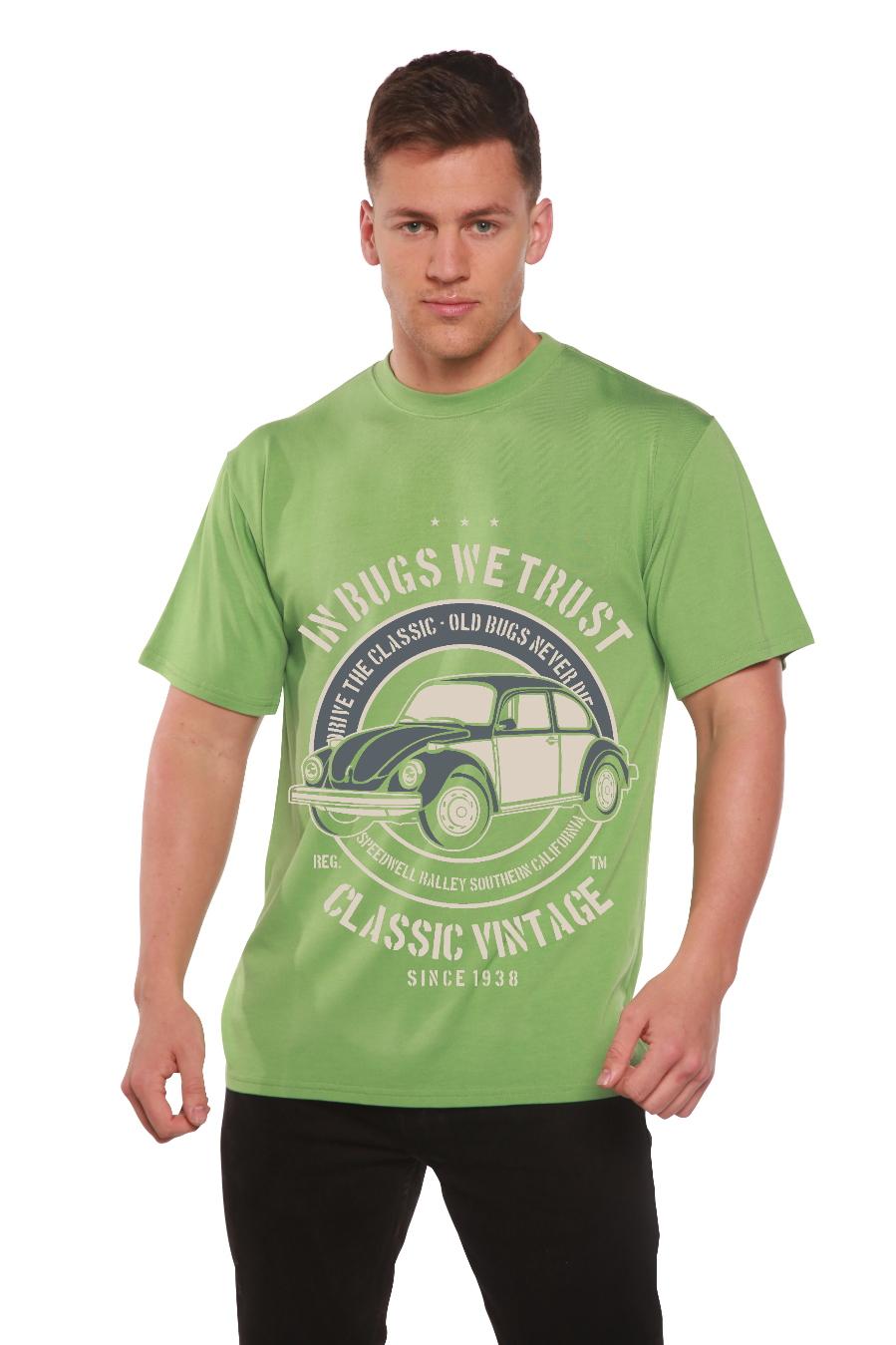 In Bugs We Men's Bamboo Viscose/Organic Cotton Short Sleeve Graphic T-Shirt