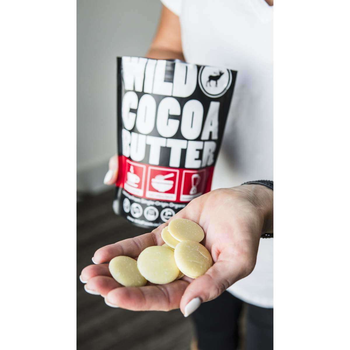 Wholesale case of 6 - Cocoa Butter Wafers, Raw & Organic 16oz