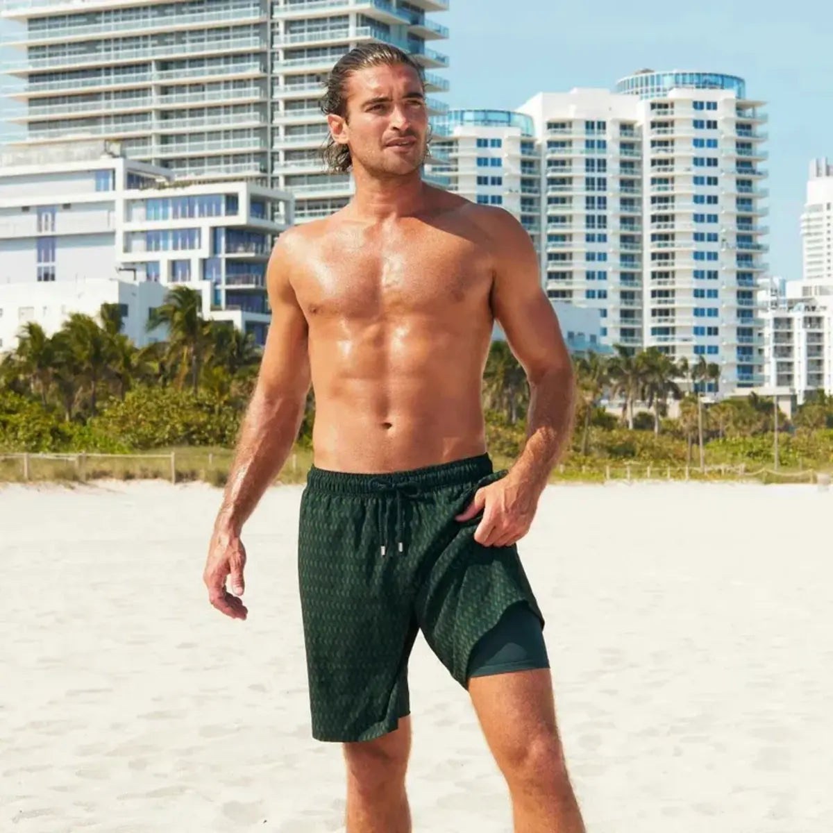 Ipanema Hybrid Short, Compression Lined Swim and Resort Trunk