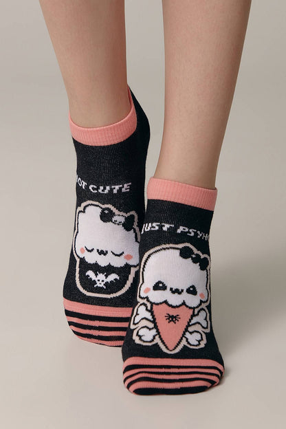 Cotton Ankle Socks Conte Happy 358 - Cute