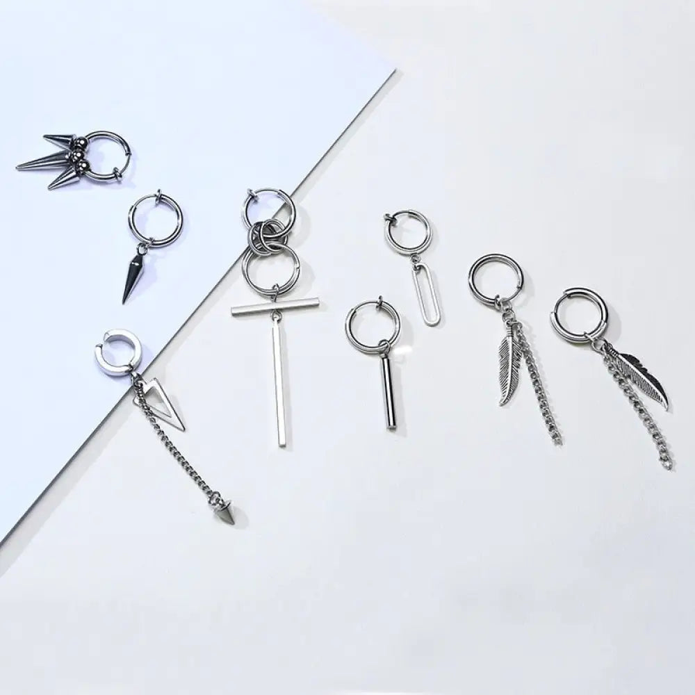 Earrings For Men Unisex Cuff For Pierced or Unpierced Ears.