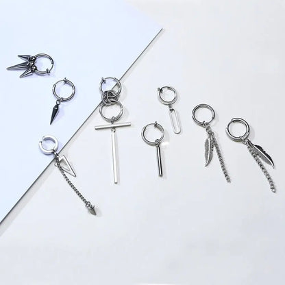 Earrings For Men Unisex Cuff For Pierced or Unpierced Ears.