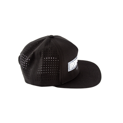 Iron+Steel Plate Snapback Hat - Black