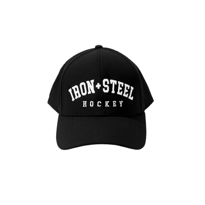 Iron+Steel Hockey Snapback Hat - Black