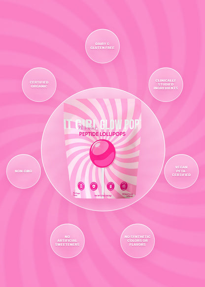It Girl Beauty Lollipops | Collagen Peptide & Vitamin C Candy