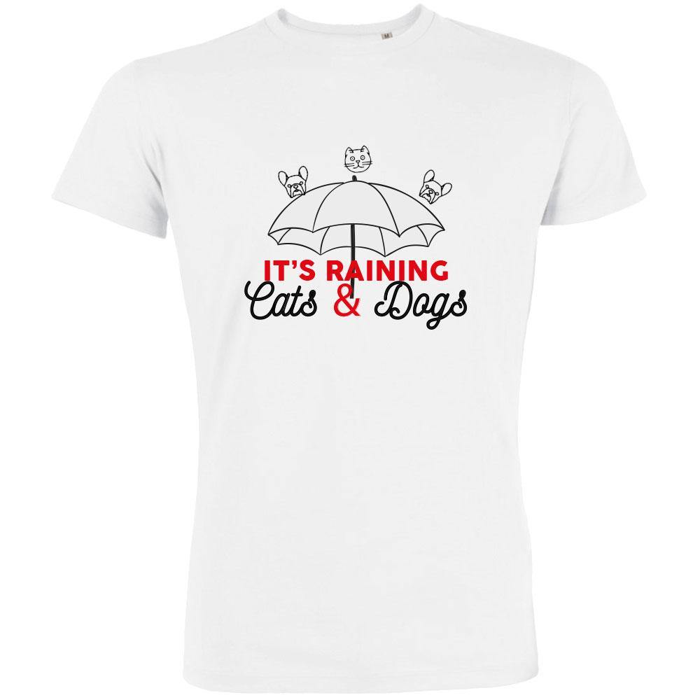 It's Raining Cats And Dogs Men's Organic Tee