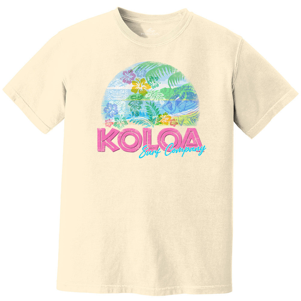 Koloa Print Pigment Dyed T-Shirt