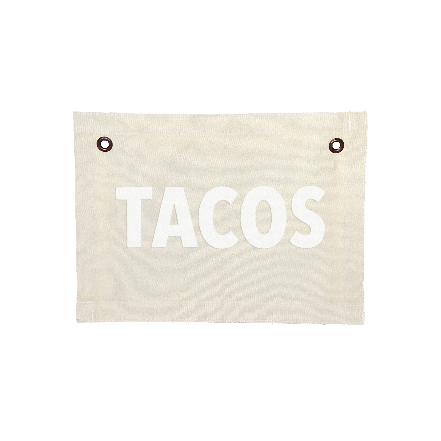 Tacos Small Canvas Flag