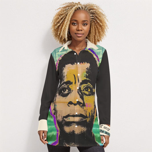 James Baldwin Dangerous Women's Shirt Cotton poplin HUE+MAN Collective