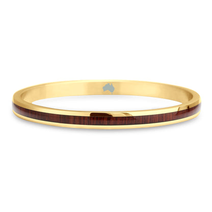 Jarrah Bangle - Yellow Gold