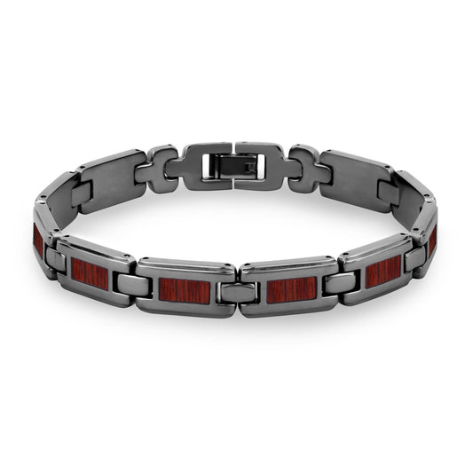 Jarrah Ladies Link Bracelet - Gunmetal