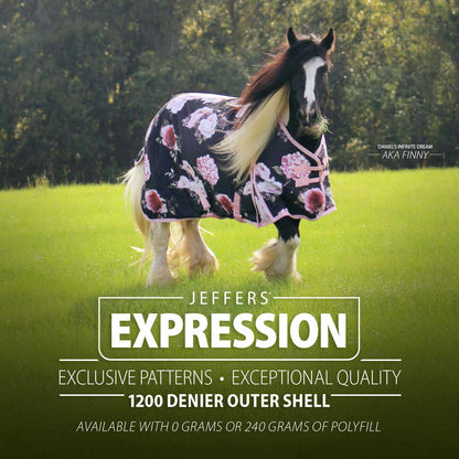 Jeffers Expression 1200 Denier Standard Neck Horse Turnout Sheet, 0 Gram