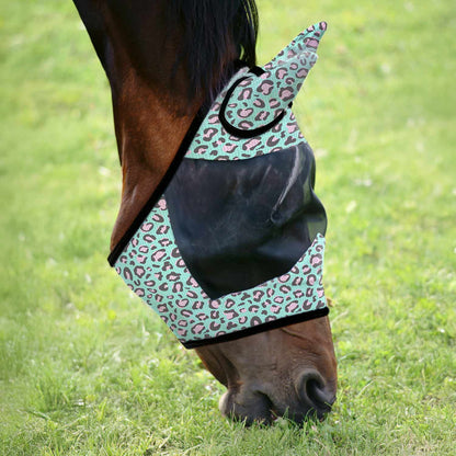 Jeffers Expression Deluxe Mesh Horse Fly Mask with Ears