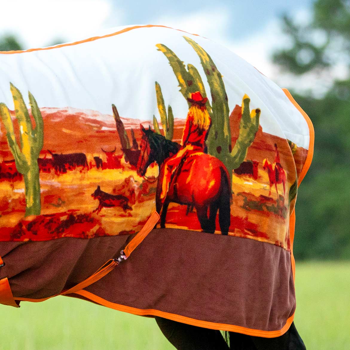 Jeffers Expression Standard Neck Fleece Horse Cooler