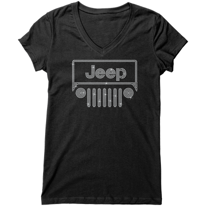 Rhinestone Offroad Grill Shirt Crew Neck, V Neck, Tank Top