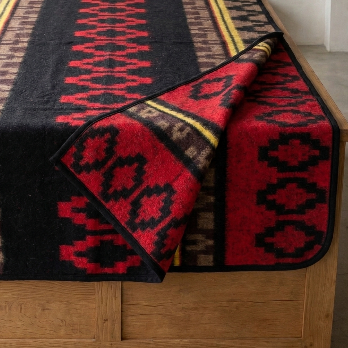 Crimson Ultra-soft Mexican Blanket