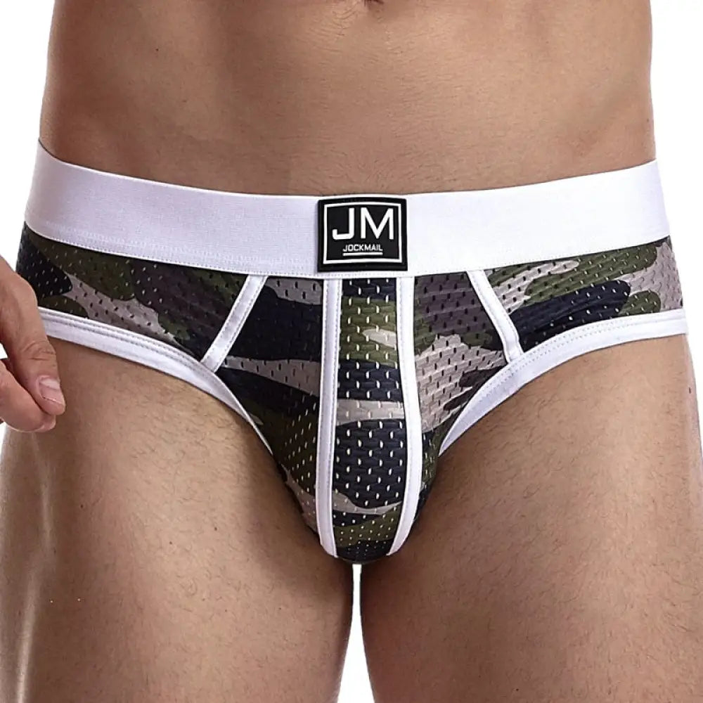JOCKMAIL Fashion Camouflage Print Briefs