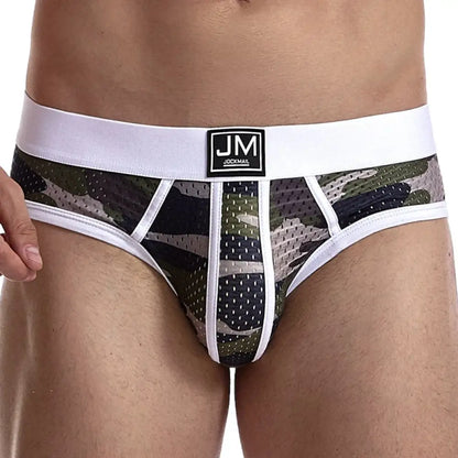 JOCKMAIL Fashion Camouflage Print Briefs