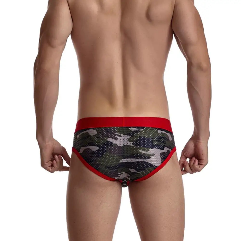 JOCKMAIL Fashion Camouflage Print Briefs