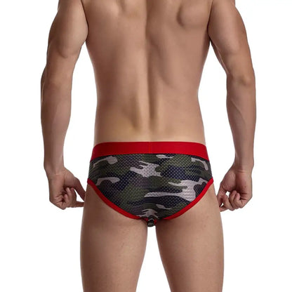JOCKMAIL Fashion Camouflage Print Briefs