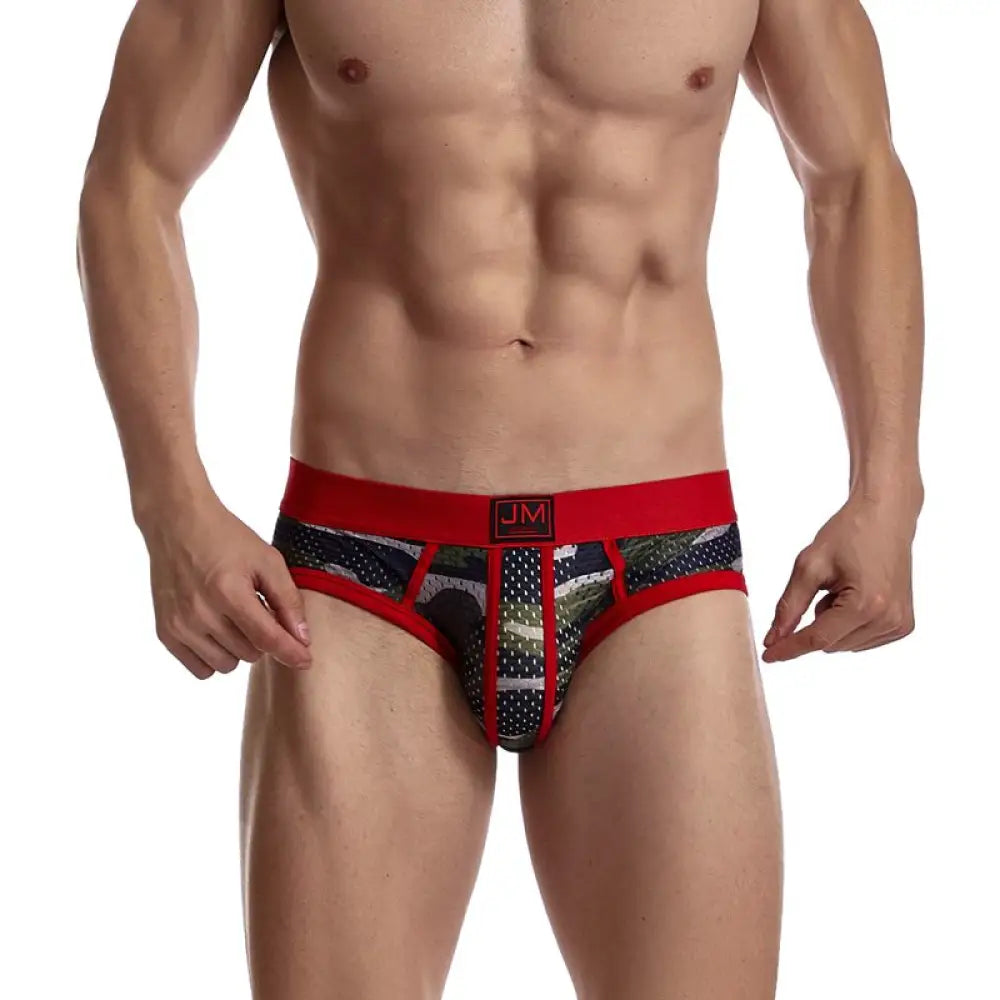 JOCKMAIL Fashion Camouflage Print Briefs
