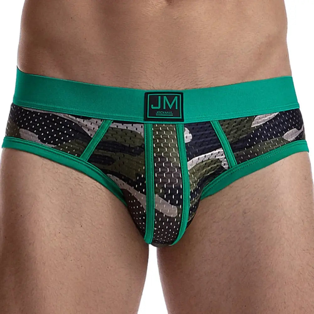 JOCKMAIL Fashion Camouflage Print Briefs