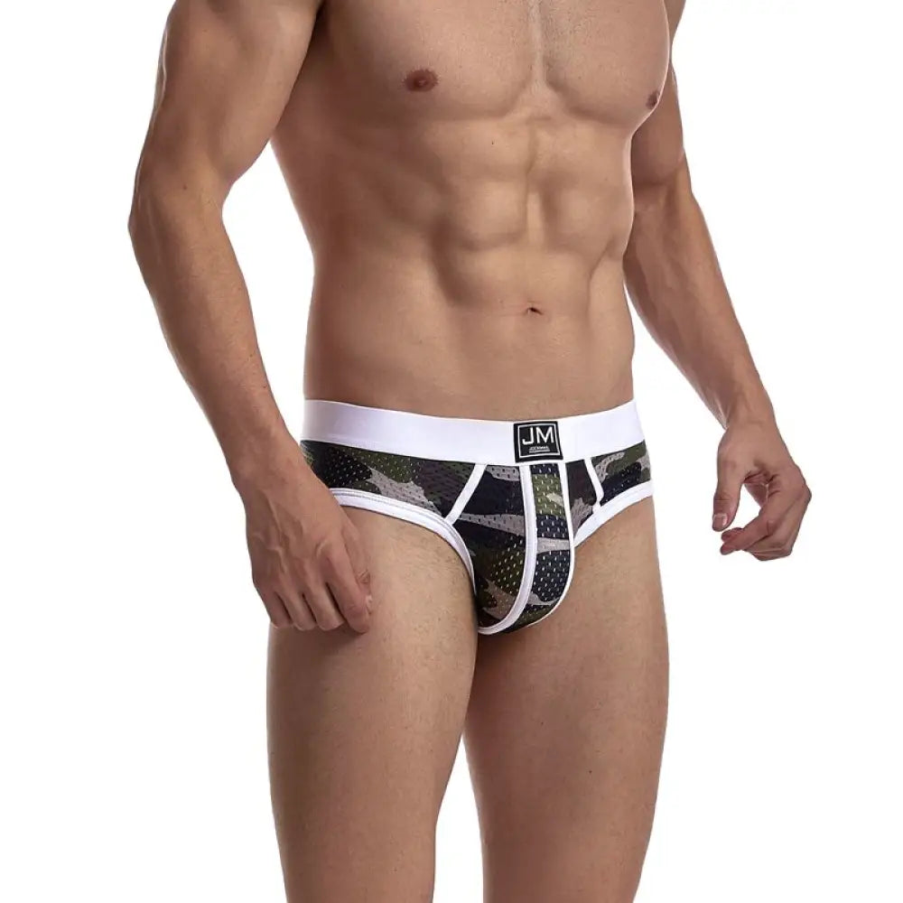 JOCKMAIL Fashion Camouflage Print Briefs