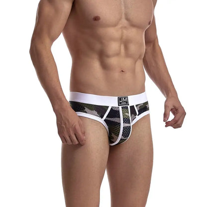 JOCKMAIL Fashion Camouflage Print Briefs