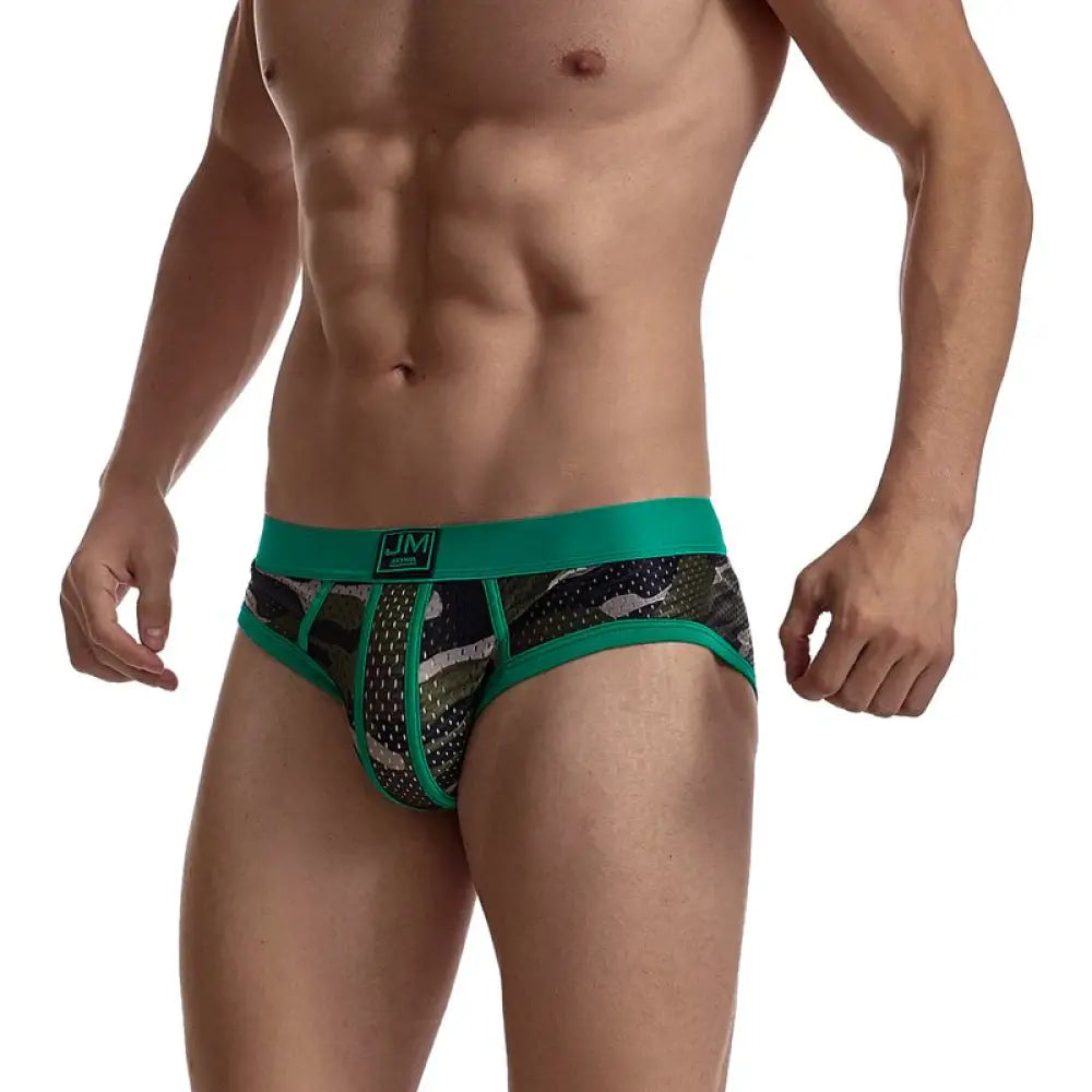 JOCKMAIL Fashion Camouflage Print Briefs