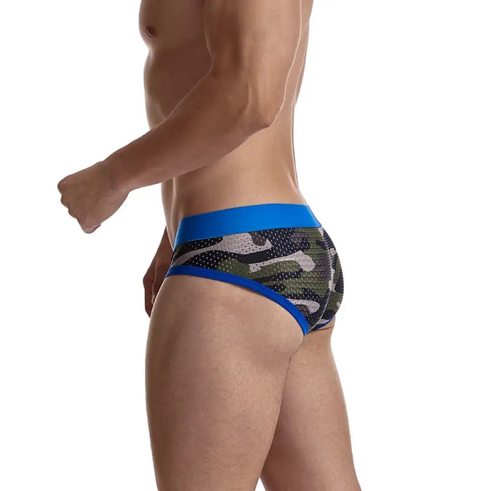 JOCKMAIL Fashion Camouflage Print Briefs