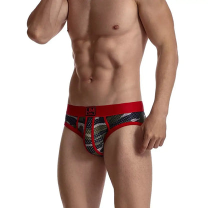 JOCKMAIL Fashion Camouflage Print Briefs