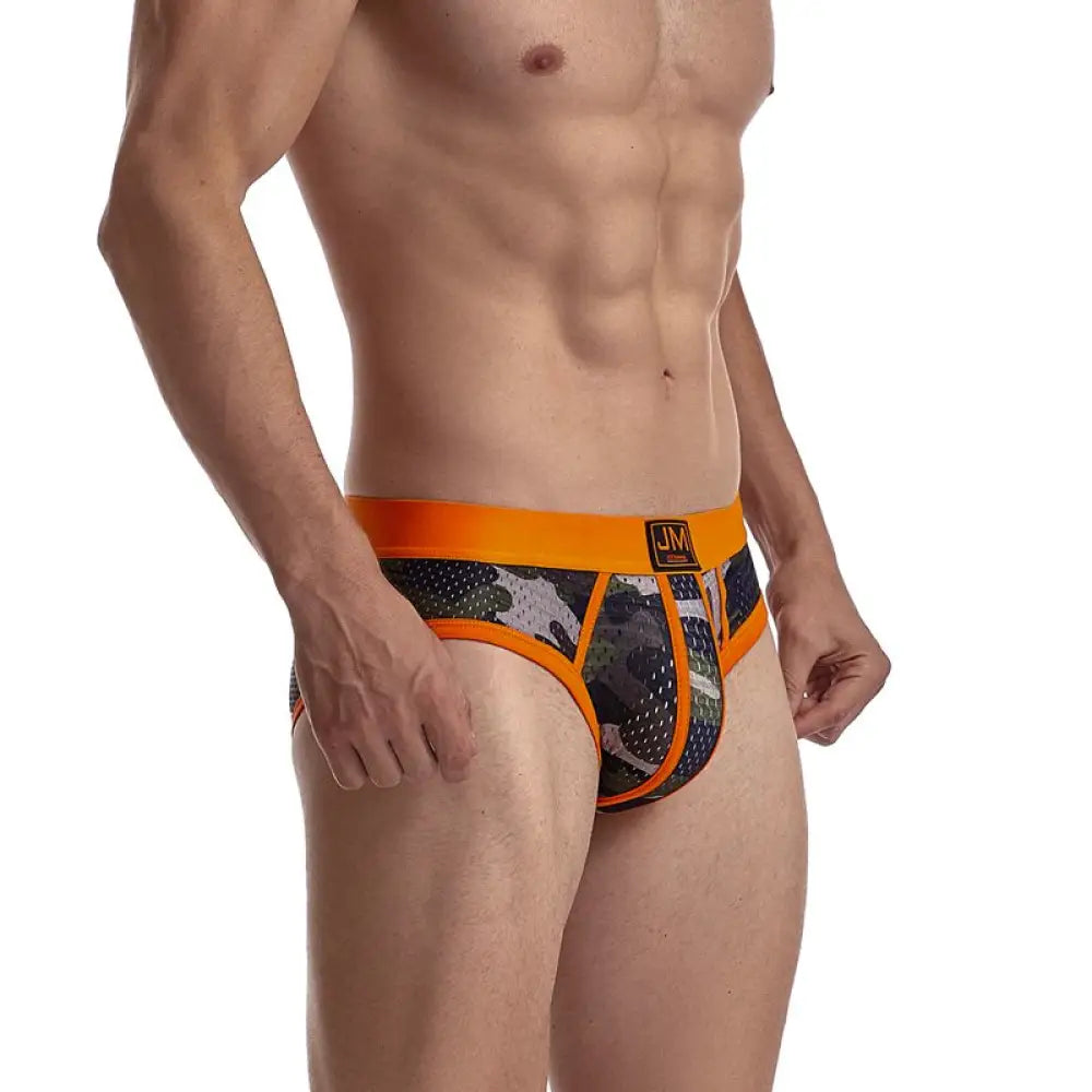 JOCKMAIL Fashion Camouflage Print Briefs