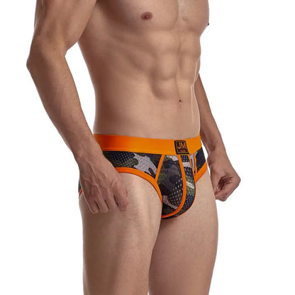 JOCKMAIL Fashion Camouflage Print Briefs