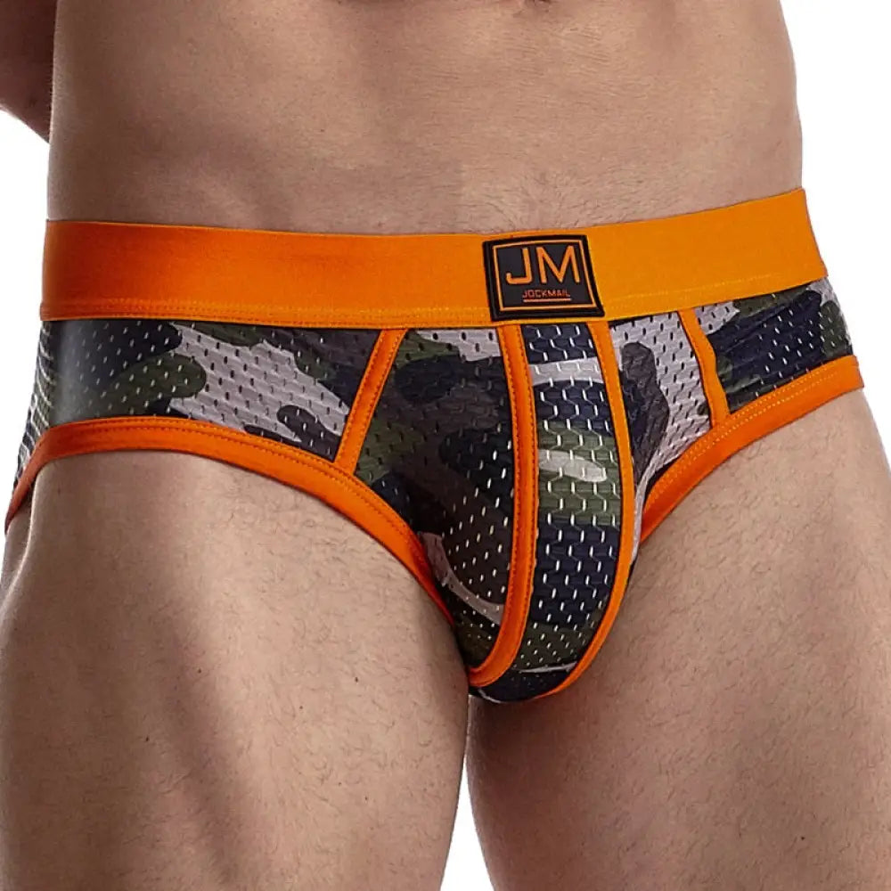 JOCKMAIL Fashion Camouflage Print Briefs
