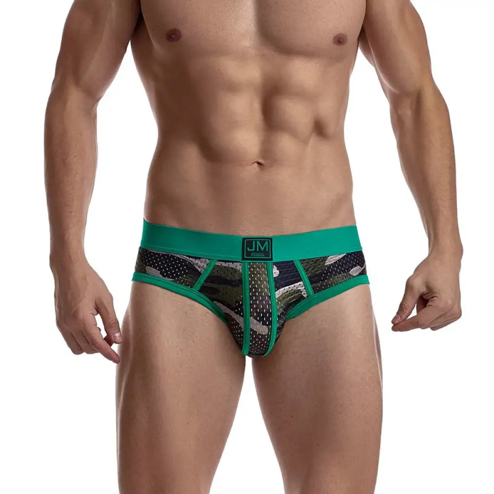 JOCKMAIL Fashion Camouflage Print Briefs