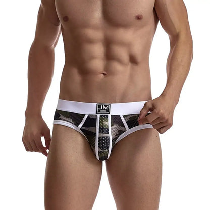 JOCKMAIL Fashion Camouflage Print Briefs