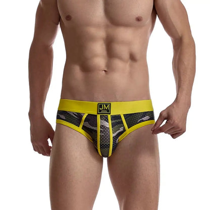 JOCKMAIL Fashion Camouflage Print Briefs