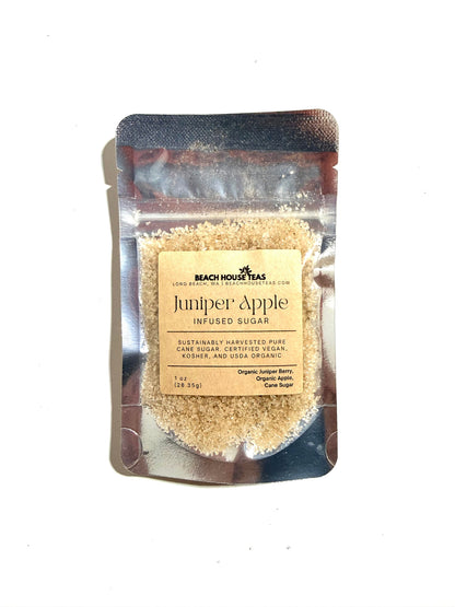 Juniper Apple infused artisan culinary  sugar