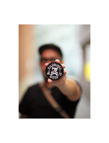 DOG & CROSSBONES Glow In The Dark Morale Patch