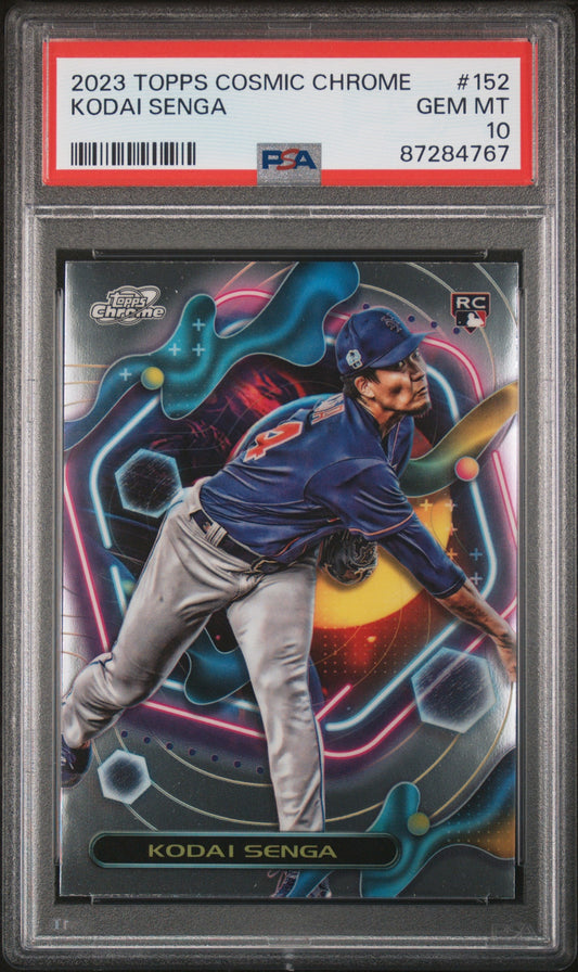 Graded 2023 Topps Cosmic Chrome Kodai Senga #152 Rookie RC Baseball Card PSA 10 Gem Mint